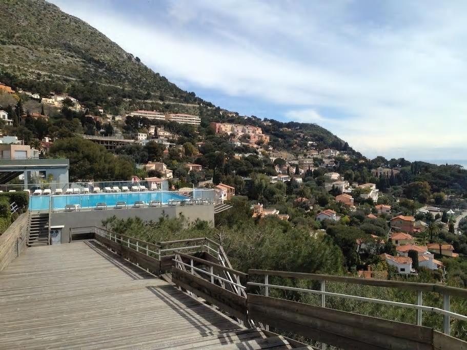 Appt 5 Personnes Vue Mer Piscine Costa Plana Cap D'Ail Monaco Exterior photo